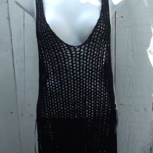 Black Bathing  Suit Knit cover up